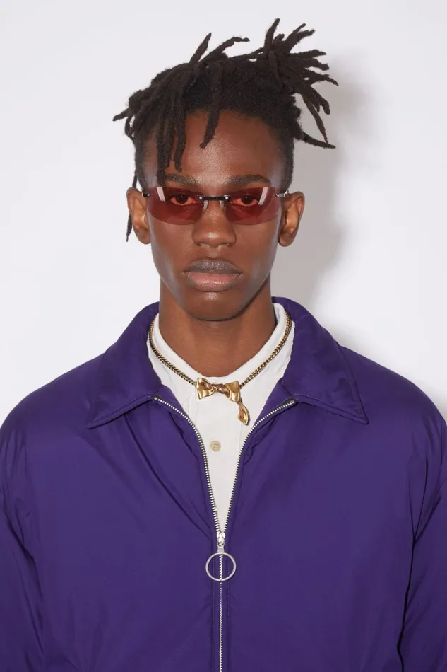 Men Bow Necklace Antique Gold Acne Studios Jewellery