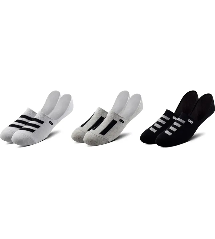 Men Bowo Cushion No Show Assorted Socks 3 Pack 1034199999 Pair Of Thieves No Show