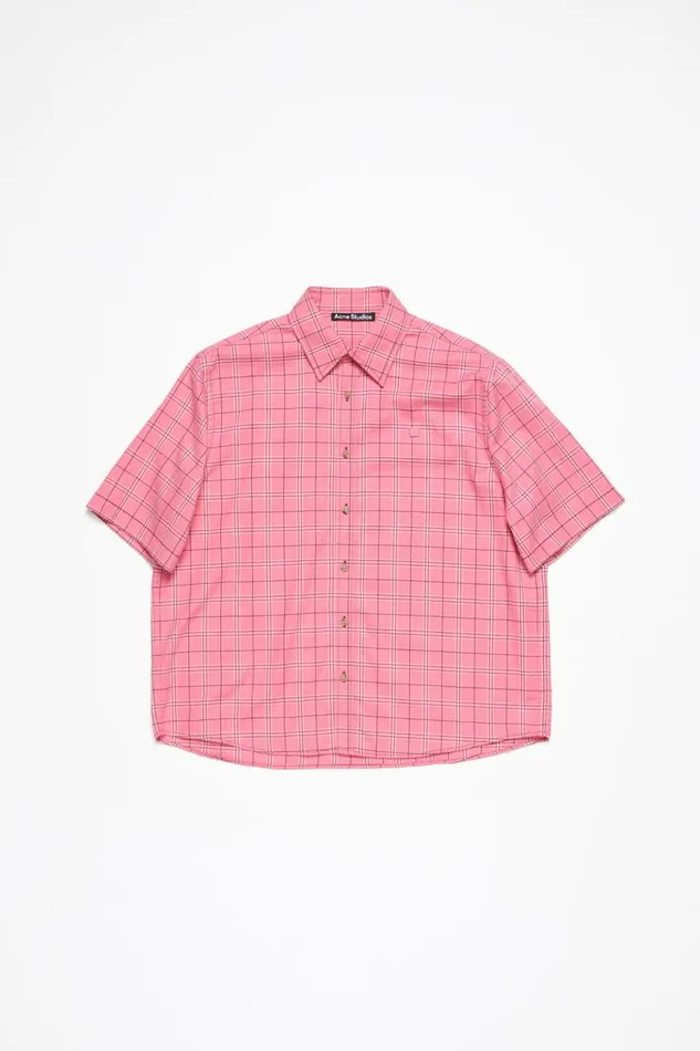 Men Buttonup Shirt Tango Pink Acne Studios Shirts