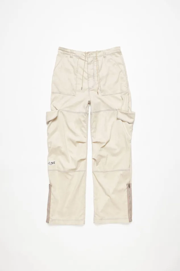 Men Cargo Trousers Beige Acne Studios Trousers