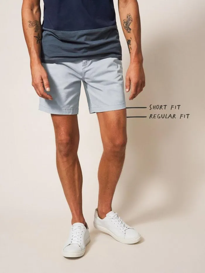 Men CHINOS White Stuff Sutton Organic Chino Short Light Grey Men CHINOS White Stuff Sutton Organic Chino Short Light Grey