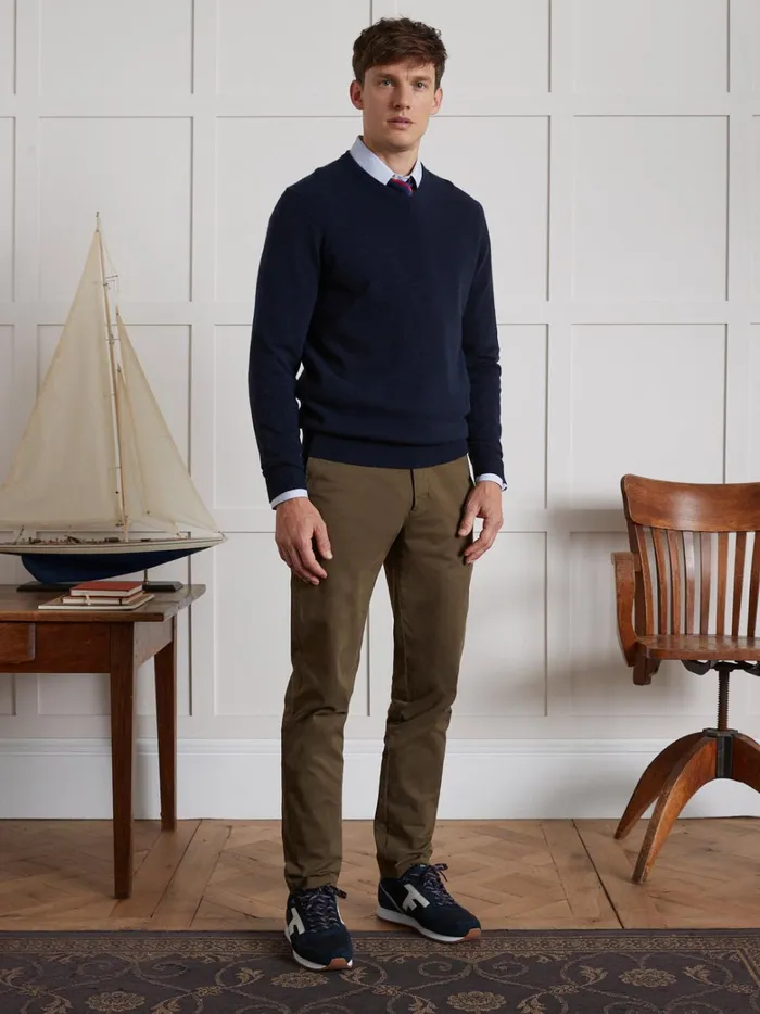 Men Clothing Cyrillus VNeckline Sweater 8211 The Cashmere Collection