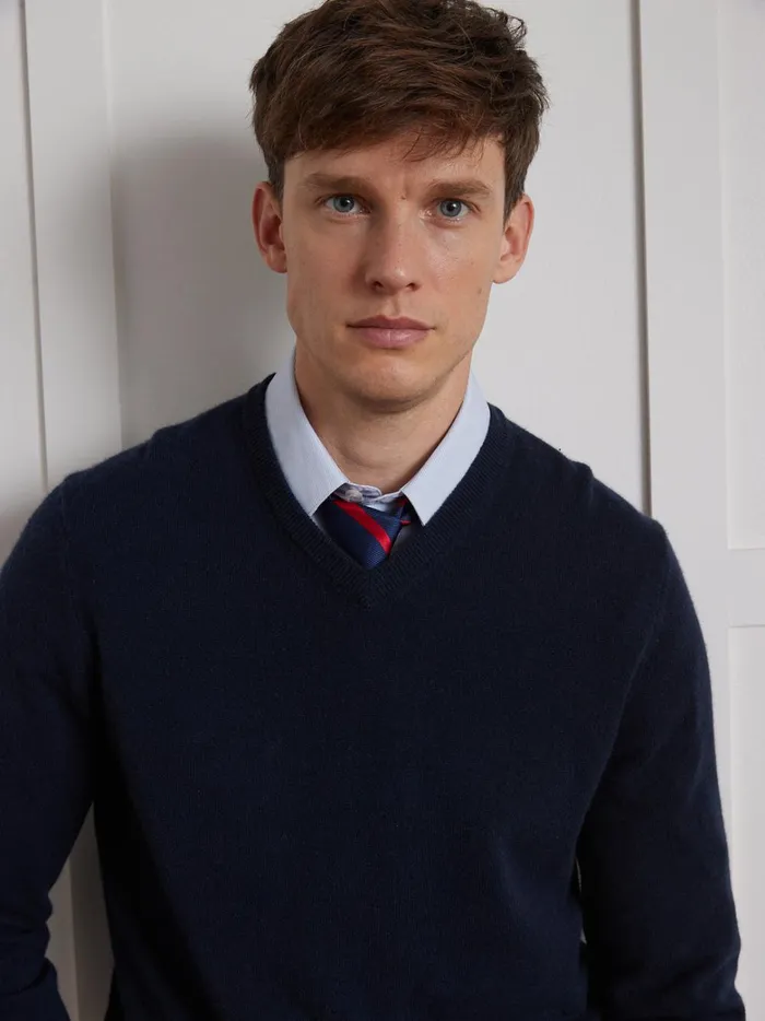 Men Clothing Cyrillus VNeckline Sweater 8211 The Cashmere Collection