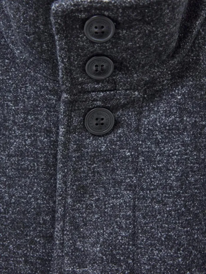 Men COATS and JACKETS White Stuff Horsholm Wool Funnel Coat Charcoal Grey Men COATS and JACKETS White Stuff Horsholm Wool Funnel Coat Charcoal Grey
