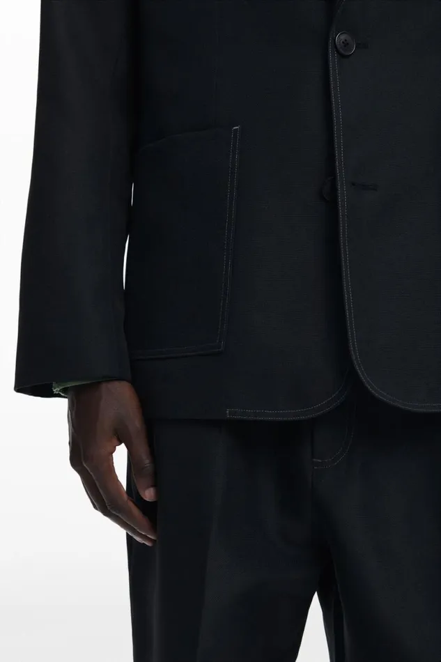 Men Coats And Jackets Desigual Blazer With Contrast Stitching