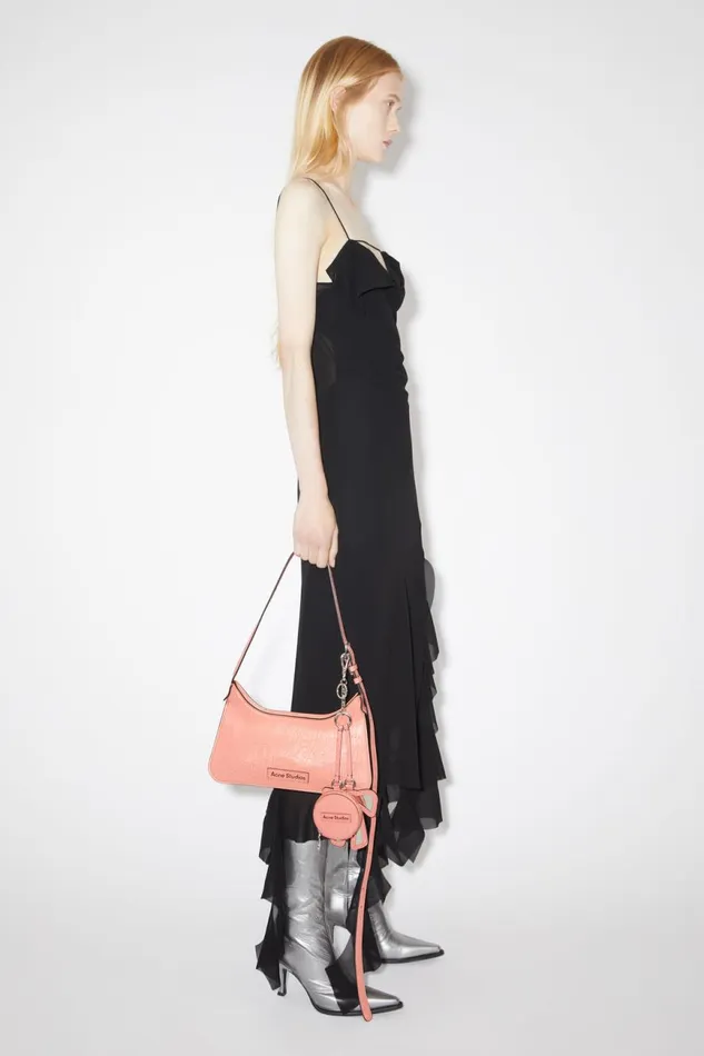 Men Coin Wallet And Bow Mirror Salmon Pink Acne Studios Small Leather Goods
