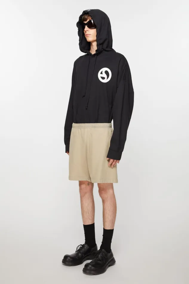 Men Cotton Shorts Concrete Grey Acne Studios Shorts