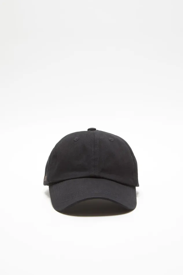 Men Cotton Twill Cap Black Acne Studios Hats