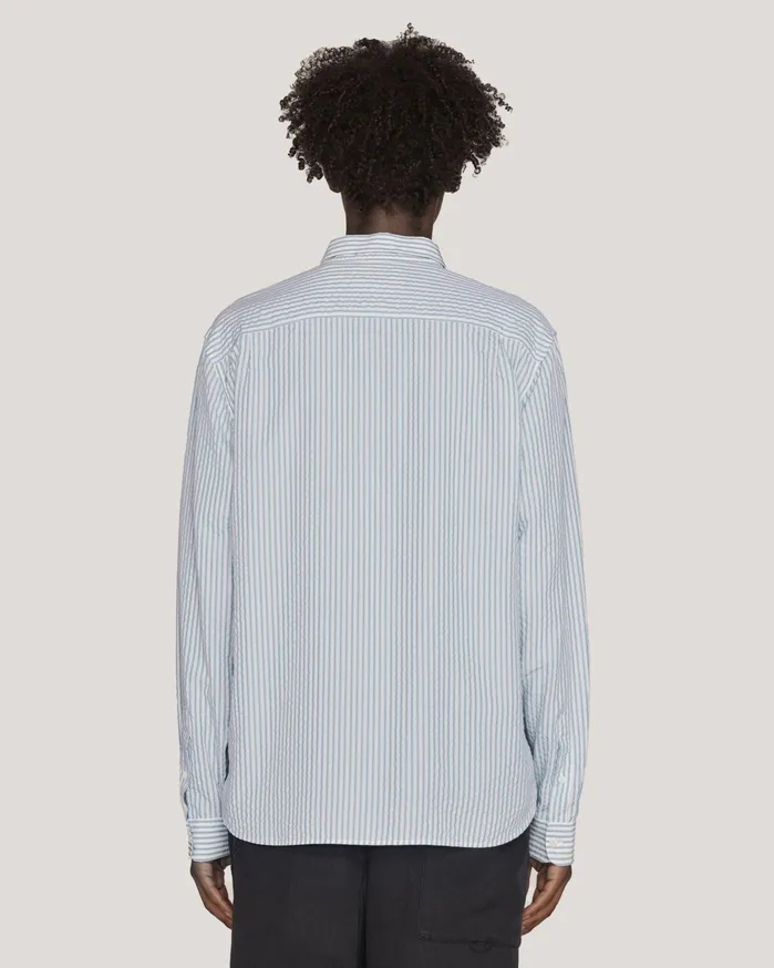 Men Curtis Shirt Blue Multi YMC Shirts
