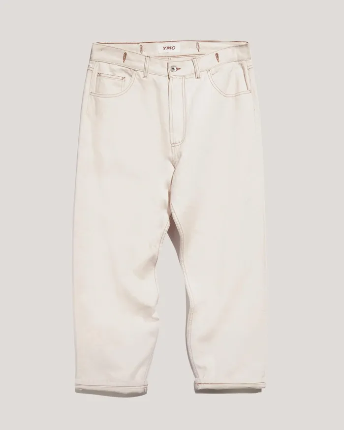 Men Earth Bez Jean Ecru YMC Trousers and Shorts