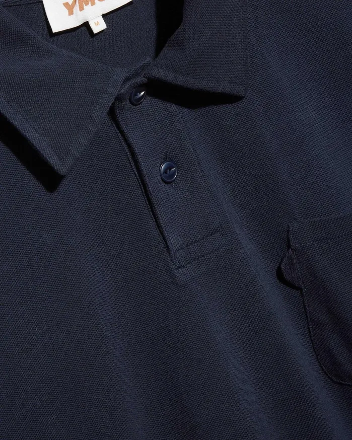 Men Earth Polo TShirt Navy YMC Tops and TShirts