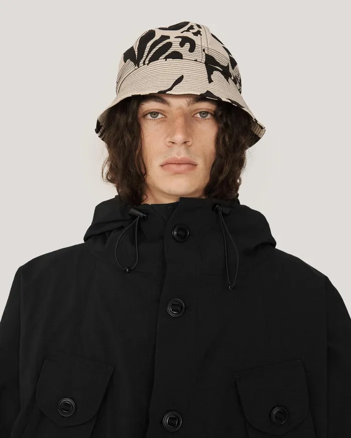 Men Gilligan Hat Black Multi Check YMC Headwear