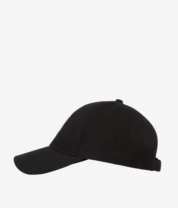 Men Hats and Scarves THE KOOPLES Black Cap With TK Patch Men Hats and Scarves THE KOOPLES Black Cap With TK Patch