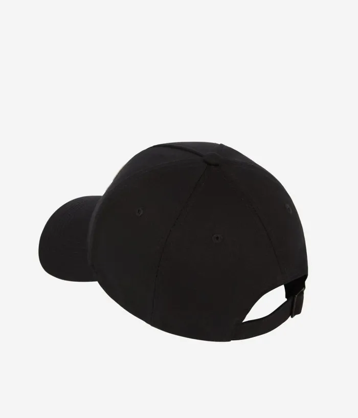 Men Hats and Scarves THE KOOPLES Black Cap With TK Patch Men Hats and Scarves THE KOOPLES Black Cap With TK Patch