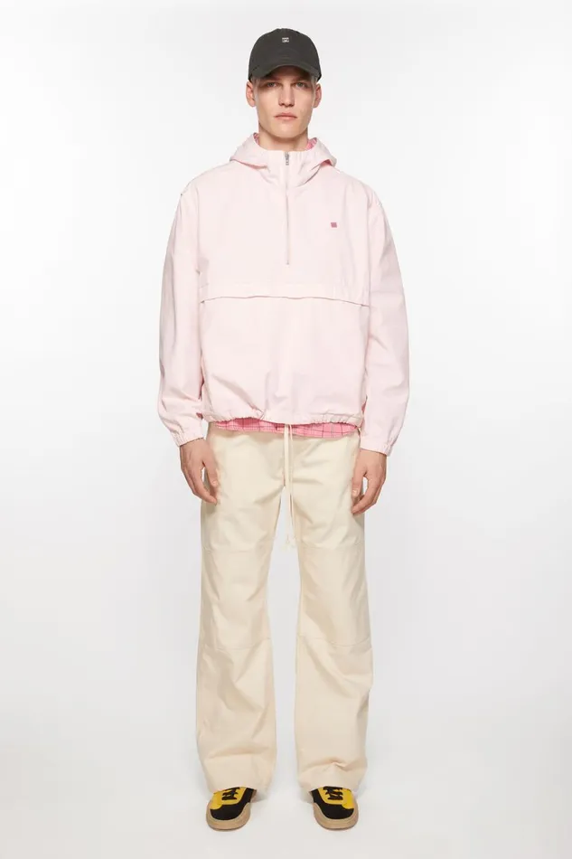 Men Hooded Jacket Pink Acne Studios Outerwear