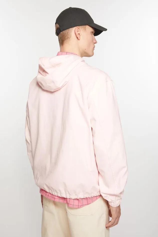 Men Hooded Jacket Pink Acne Studios Outerwear