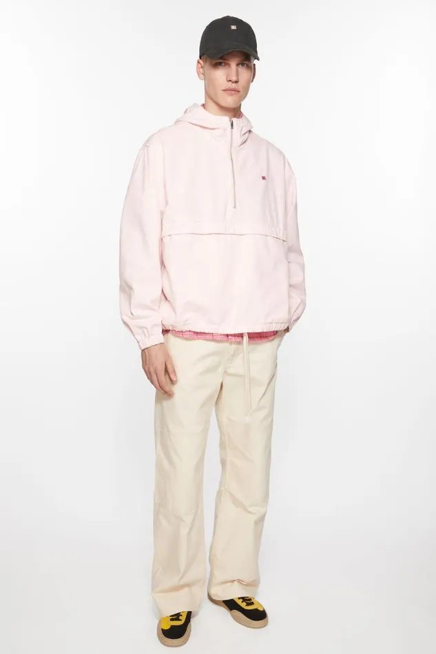 Men Hooded Jacket Pink Acne Studios Outerwear