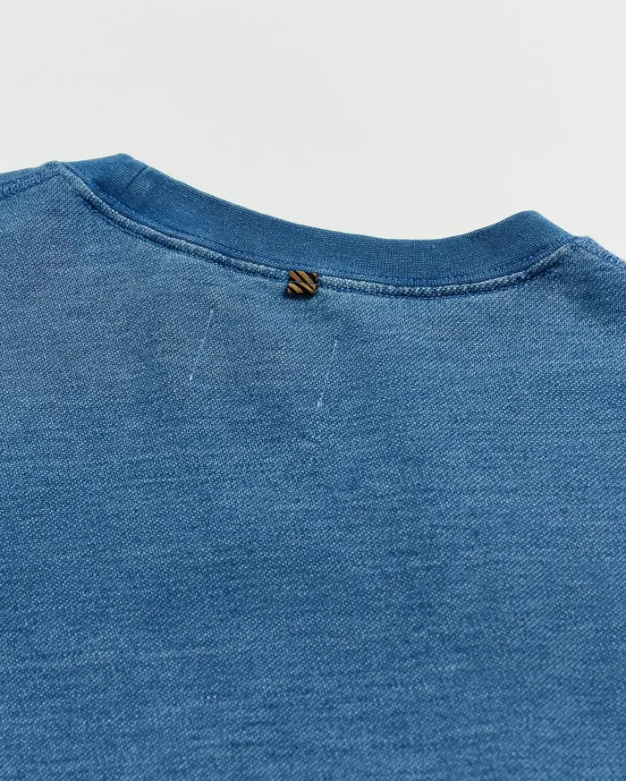 Men Indigo Terry Sweatshirt Denim Billy Reid Sweaters and Sweatshirts
