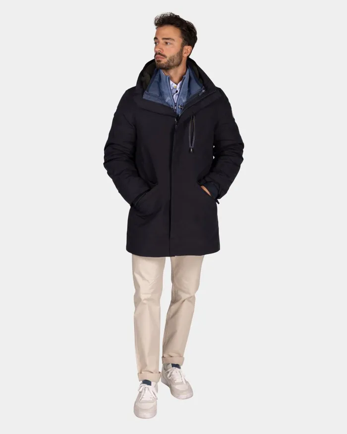 Men Jackets NZA New Zealand Auckland Dark Blue Quilted Parka Jacket 8211 Winter Navy Men Jackets NZA New Zealand Auckland Dark Blue Quilted Parka Jacket 8211 Winter Navy