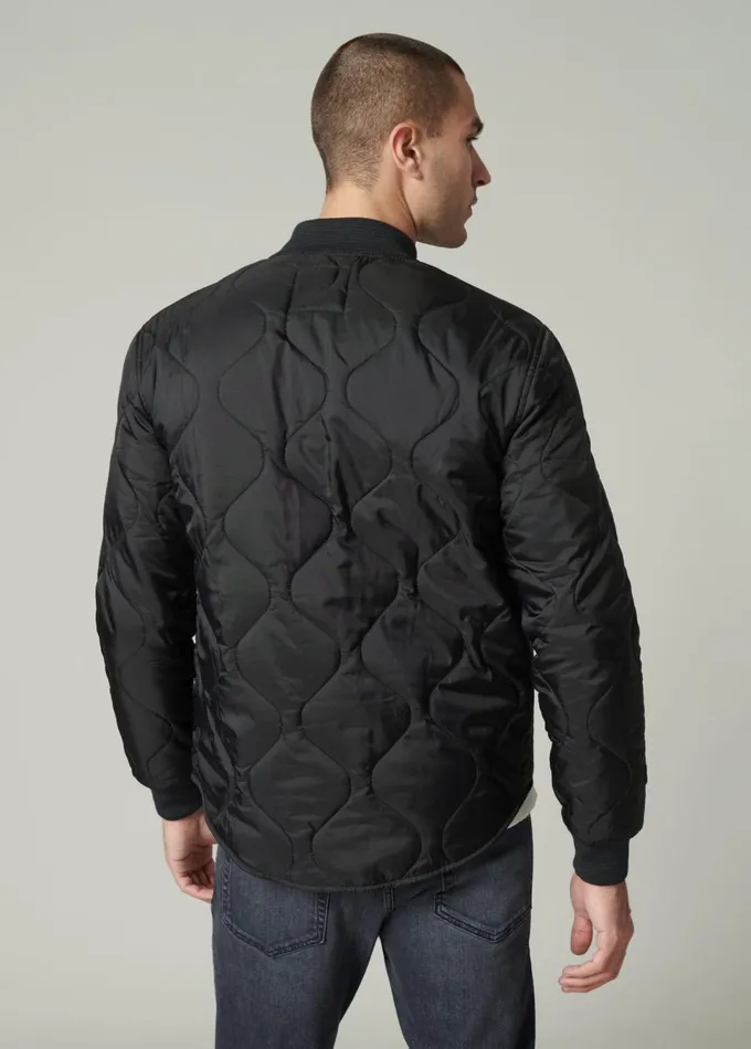 Men Jackets Outerwear Joe039s Jeans RORY BLACK QUILTED BOMBER Black