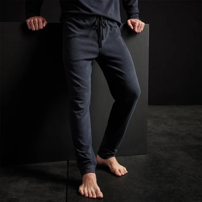 MEN James Perse CASHMERE COLLECTION Thermal Knit Lounge Pant French Navy