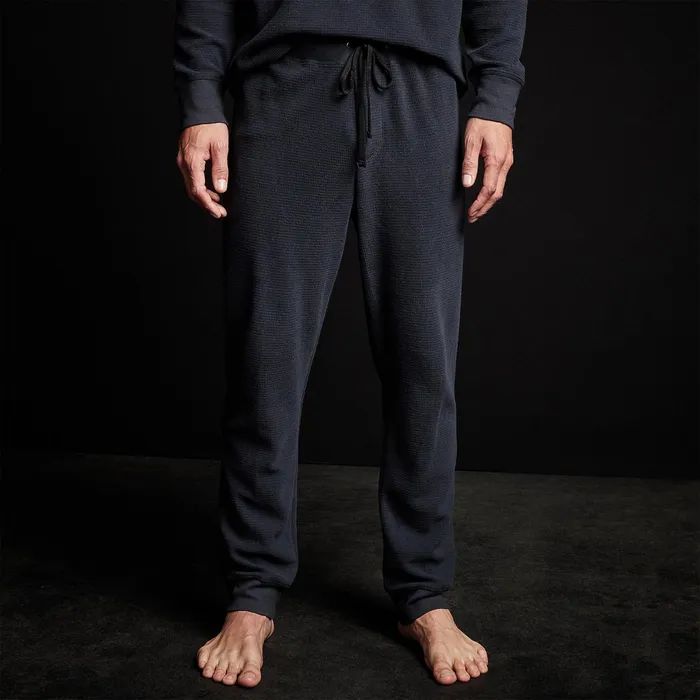 MEN James Perse CASHMERE COLLECTION Thermal Knit Lounge Pant French Navy