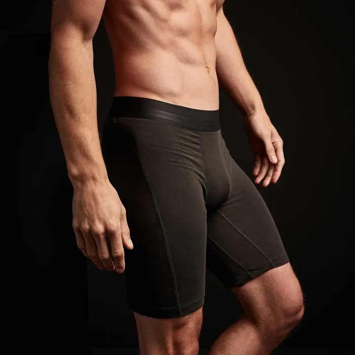 MEN James Perse CLASSICS Elevated Lotus Sport Boxer Long Carbon