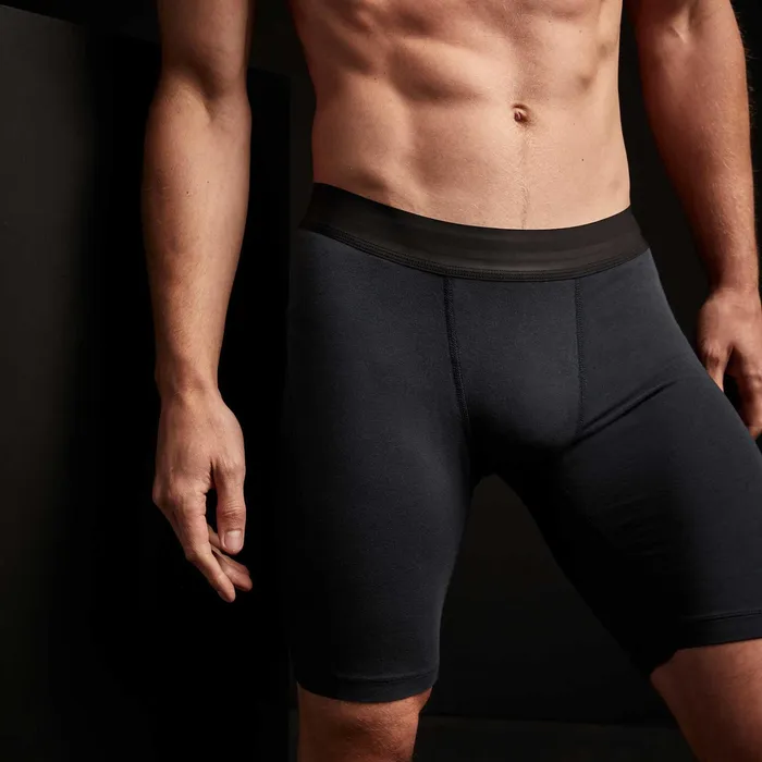 MEN James Perse CLASSICS Elevated Lotus Sport Boxer Long French Navy