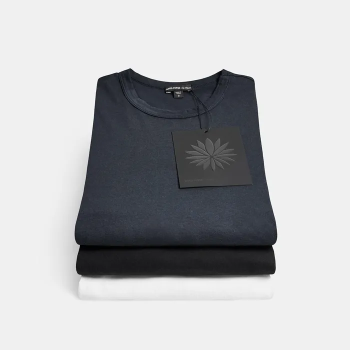 MEN James Perse GIFT SETS 3 Pack Luxe Lotus Jersey Tee Blackwhitefrench Navy