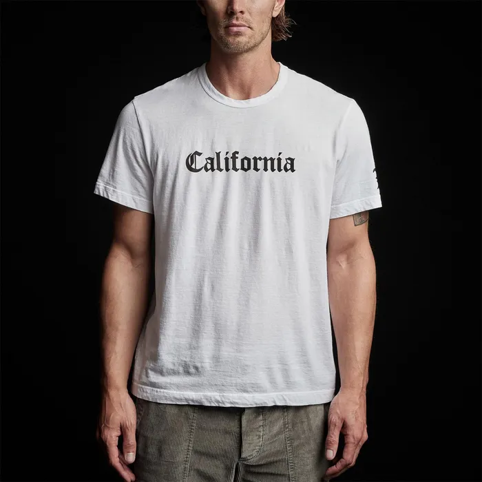 MEN James Perse LOS ANGELES COLLECTION CA Gothic Short Sleeve Crew White