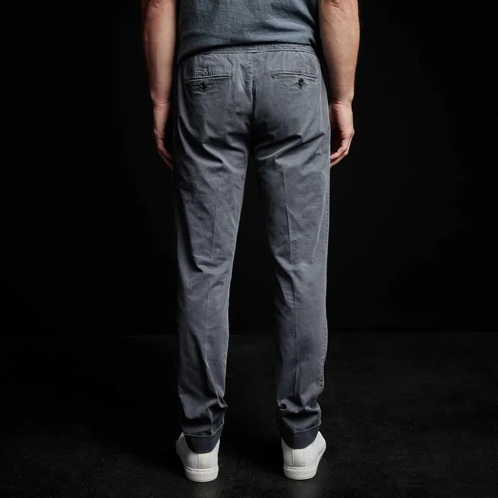 MEN James Perse PANTSDENIM Cotton Linen Cuffed Trouser Maine Pigment