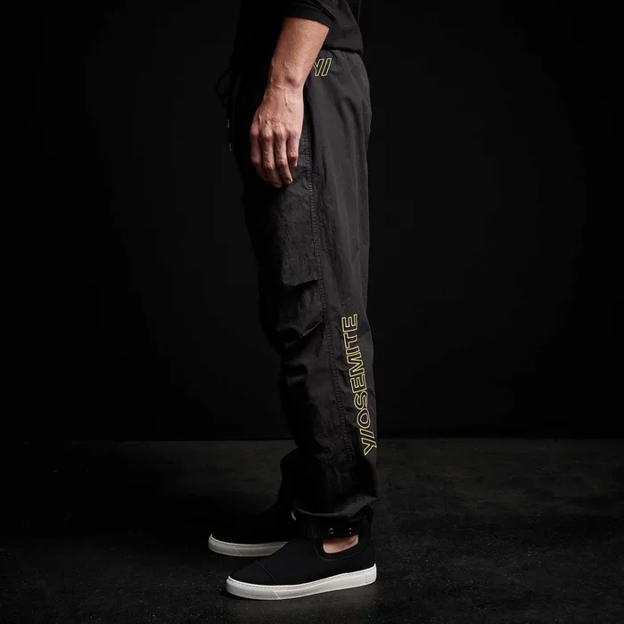 MEN James Perse PANTSDENIM Y Embroidered Parachute Flight Pant Blackyellow
