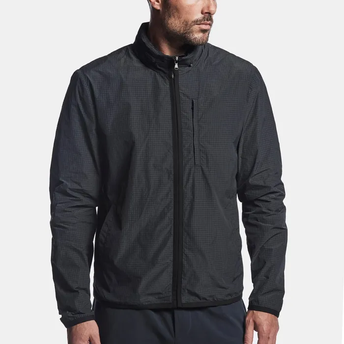 MEN James Perse Performance Jackets YOSEMITE High Tech Ripstop Shell Jacket Black