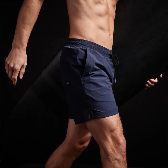 MEN James Perse Performance Swim YOSEMITE Split Hem Board Short True Navy