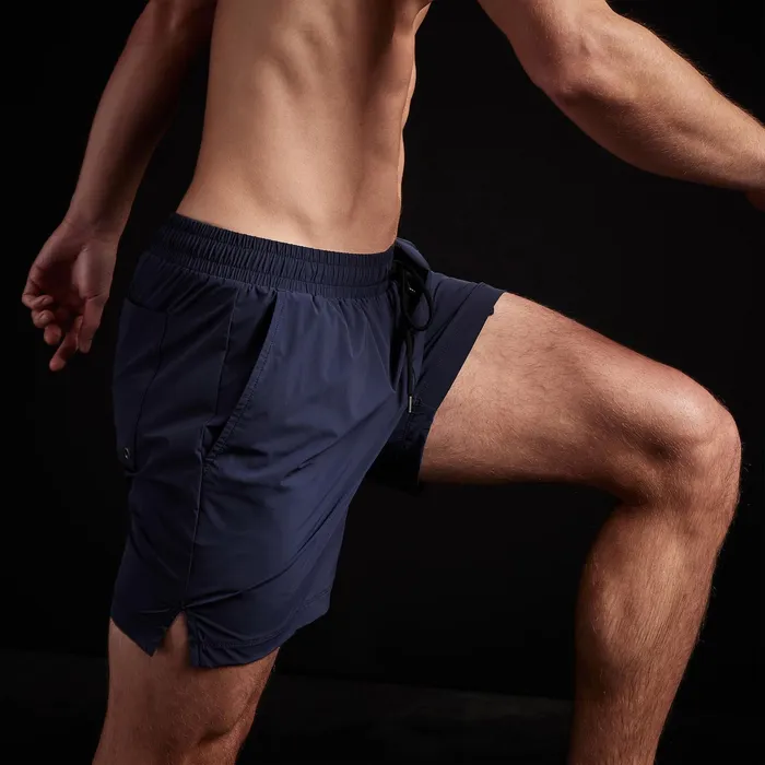 MEN James Perse Performance Swim YOSEMITE Split Hem Board Short True Navy