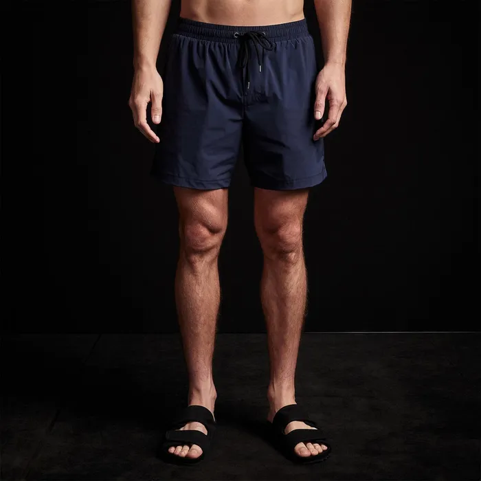 MEN James Perse Performance Swim YOSEMITE Split Hem Board Short True Navy