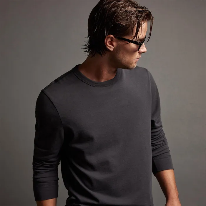 MEN James Perse SWEAT TOPSBOTTOMS Crisp Cotton Terry Pullover Magma