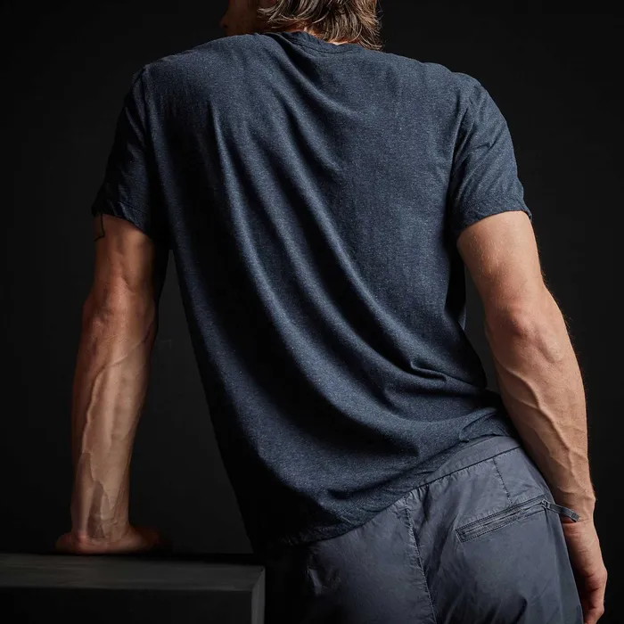 MEN James Perse TSHIRTS High Twist Recycled Jersey Pocket Tee Heather Navy