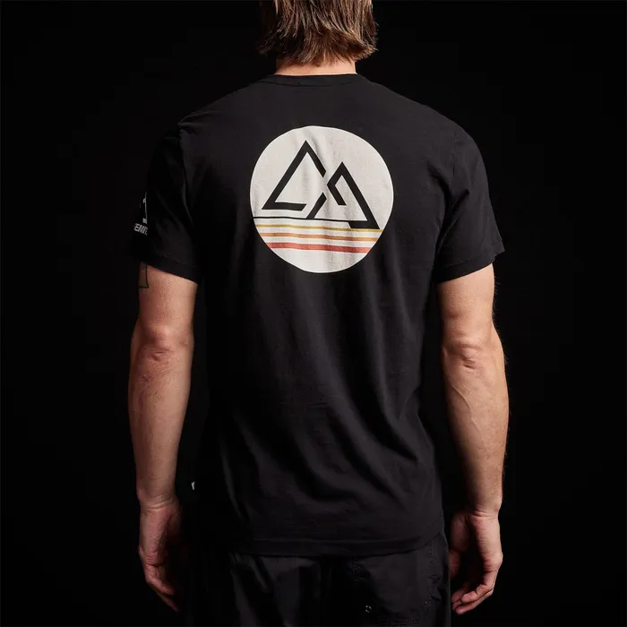 MEN James Perse TSHIRTS Short Sleeve Retro Stripe Graphic Black