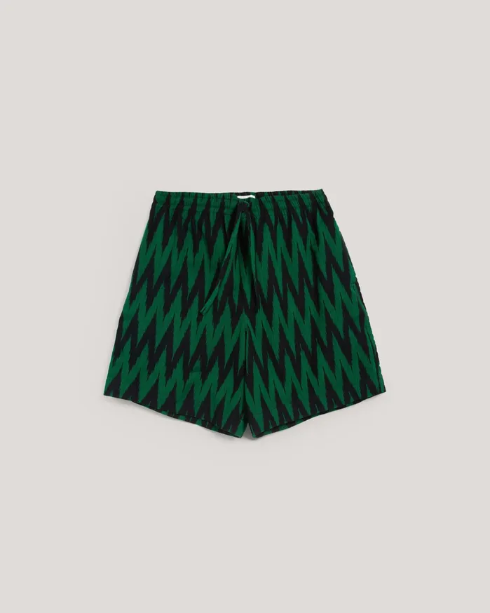 Men Jay Short Green Multi YMC Trousers and Shorts