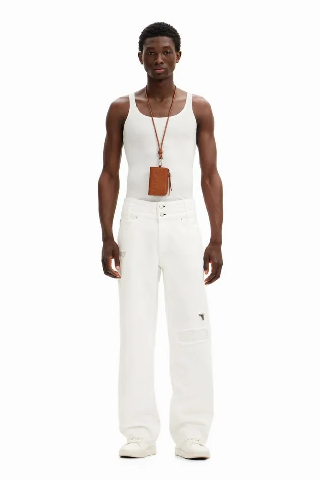 Men Jeans And Trousers Desigual Long Denim Pants