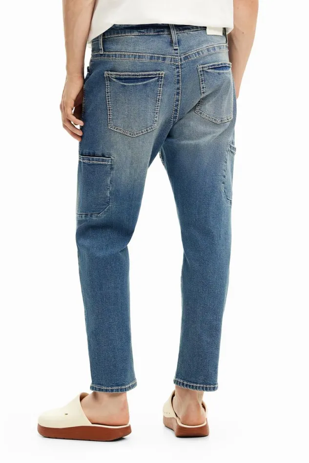 Men Jeans And Trousers Desigual Long Denim Pants