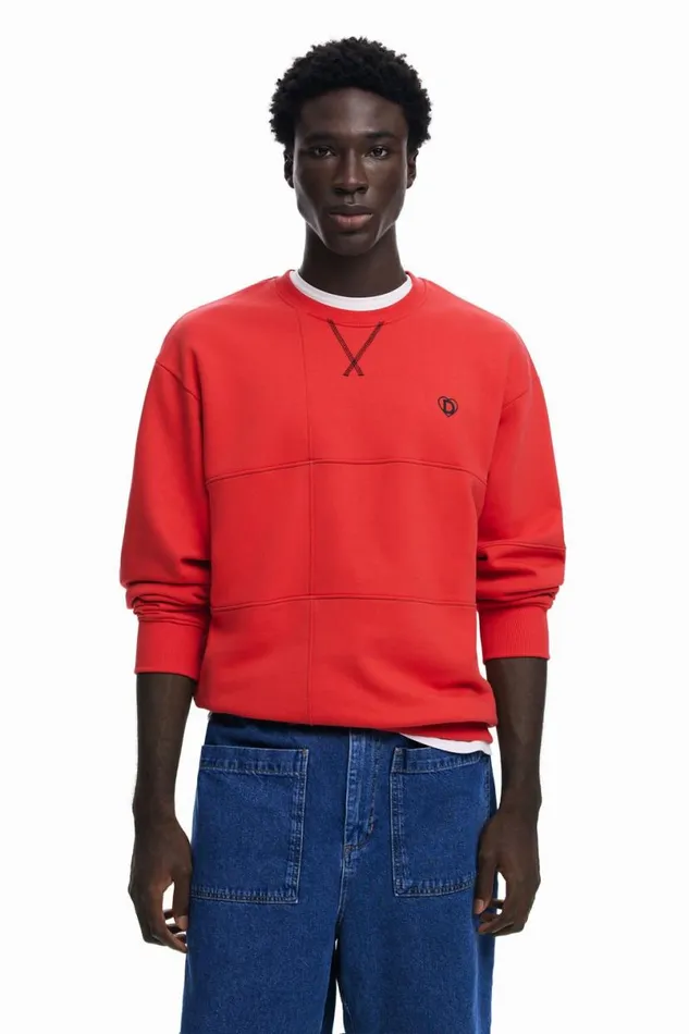 Men Jumpers And Sweatshirts Desigual Geometric Sweater