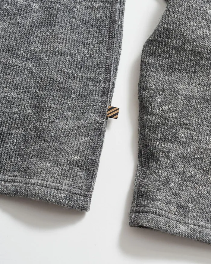 Men LS Rib Tee Heather Grey Billy Reid Polos Tees and Henleys