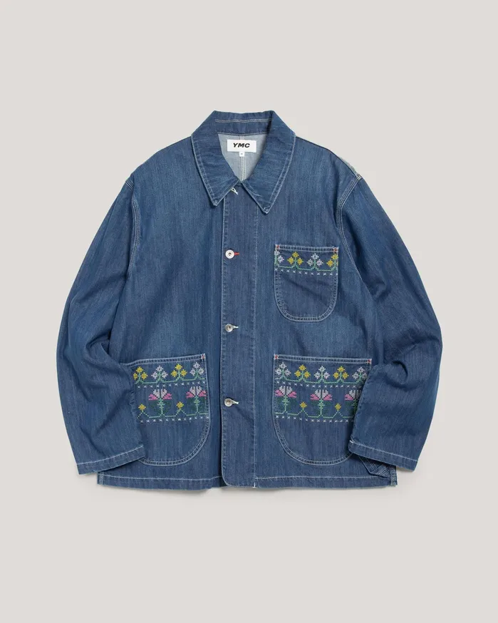 Men Labour Chore Jacket Indigo YMC Outerwear