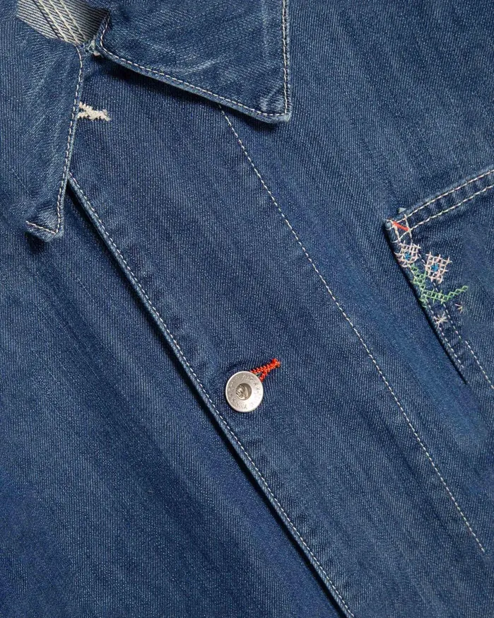 Men Labour Chore Jacket Indigo YMC Outerwear