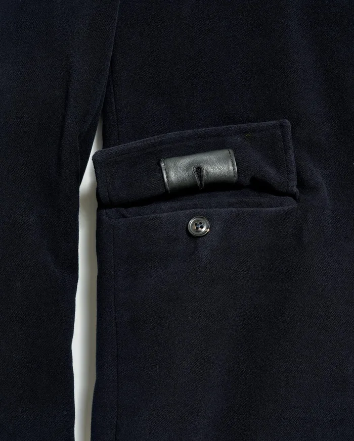 Men Lancaster Coat Carbon Blue Billy Reid Jackets and Outerwear
