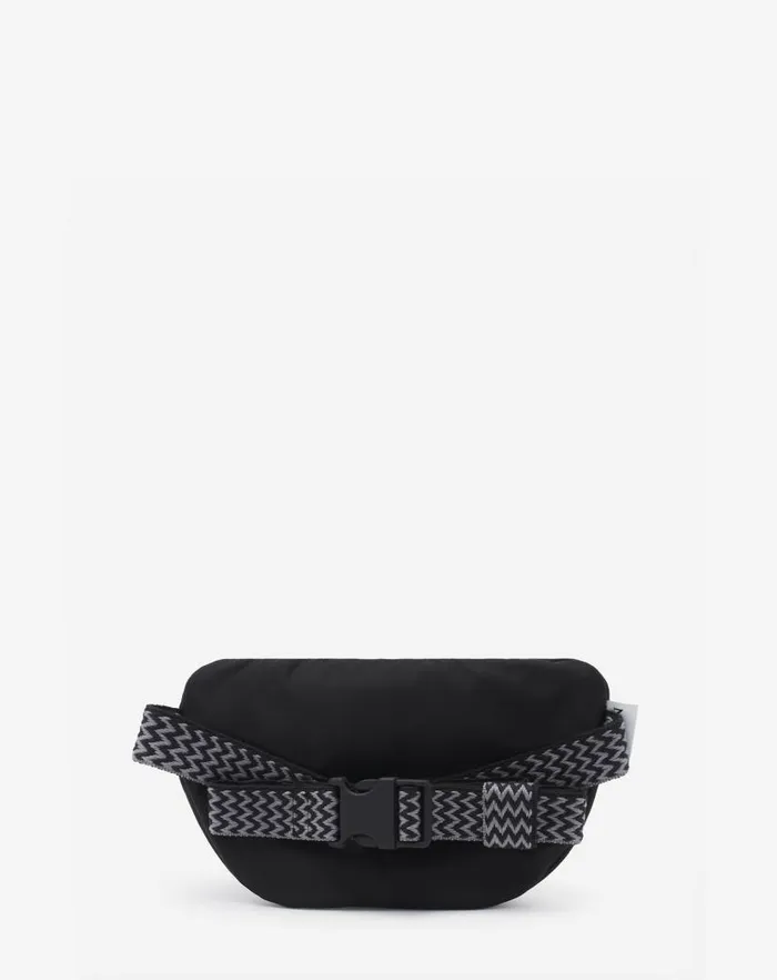 Men Lanvin Backpacks and Belt Bags Curb Nylon Fanny Pack Black Men Lanvin Backpacks and Belt Bags Curb Nylon Fanny Pack Black