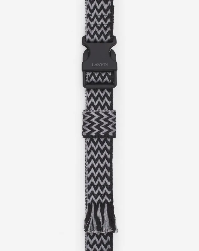 Men Lanvin Backpacks and Belt Bags Curb Nylon Fanny Pack Black Men Lanvin Backpacks and Belt Bags Curb Nylon Fanny Pack Black