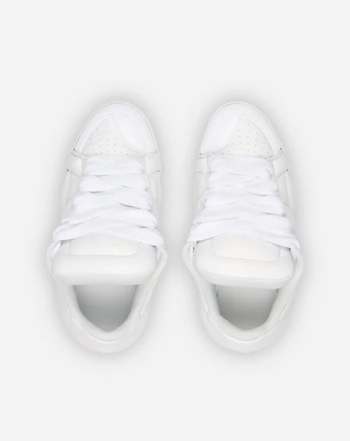 Men Lanvin Sneakers Curb Xl Leather Sneakers Whitewhite Men Lanvin Sneakers Curb Xl Leather Sneakers Whitewhite